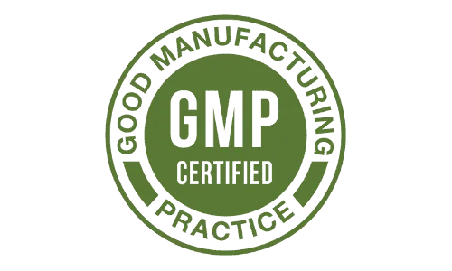 GMP certified badge for Spartamax supplement manufacturing standards